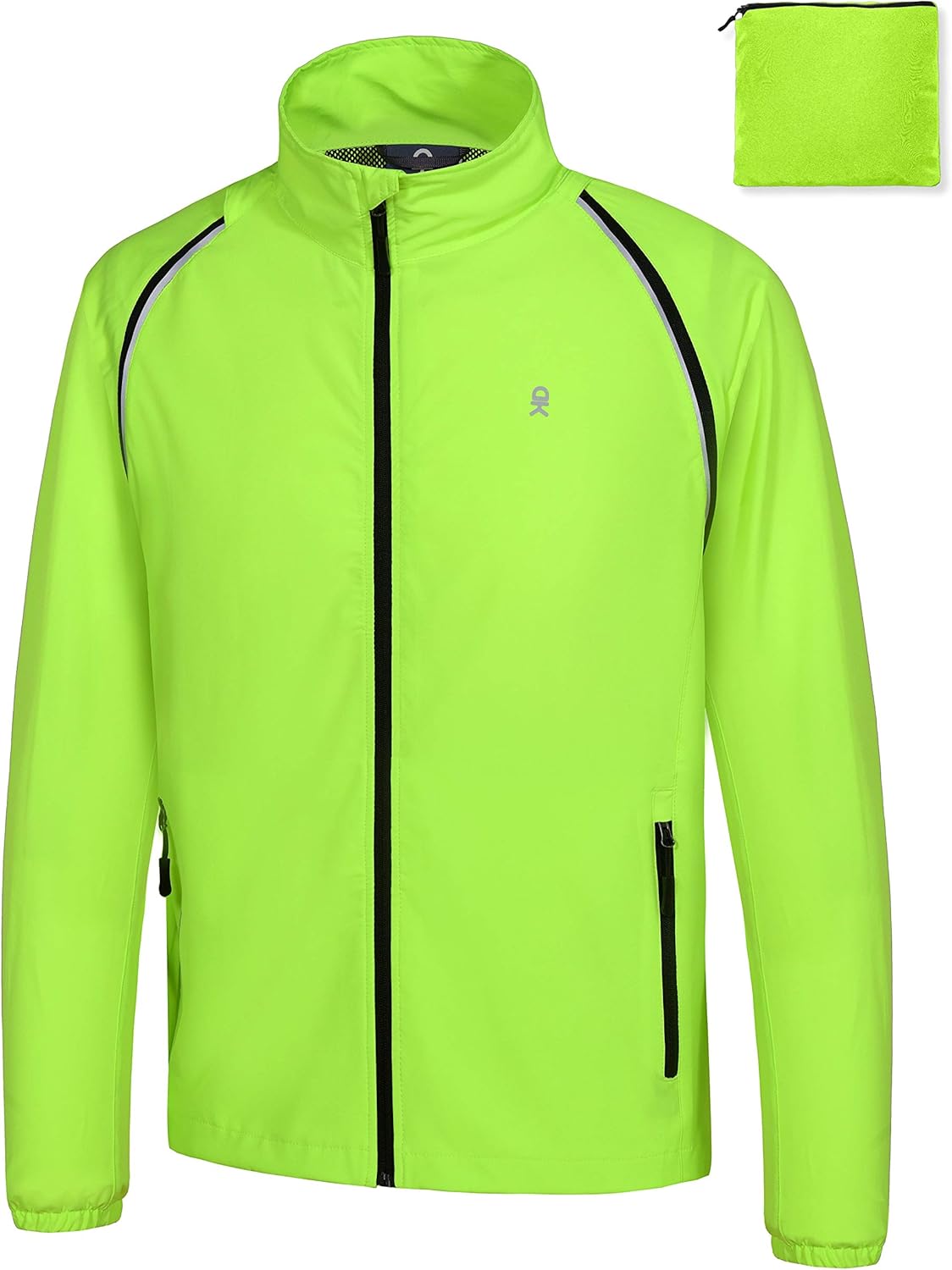 Little Donkey Andy Men's Quick-Dry Running Jacket, Convertible UPF 50+ Cycling Jacket Windbreaker with Removable Sleeves : Clothing