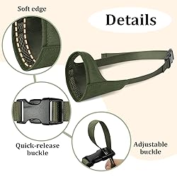 Mayerzon Short Snout Dog Muzzle, Small Muzzle for