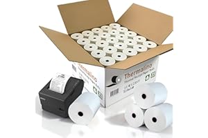 (20 Rolls) 3 1/8 x 230 Thermal Paper Receipt Rolls BPA-Free Printer Paper for POS Systems, Clover, Square Terminal, Epson, St