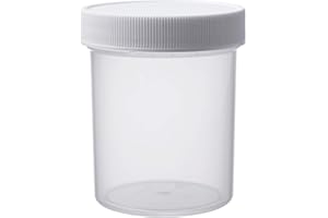 Consolidated Plastics Wide-Mouth Jar with Cap, 4 oz, Natural, 70 Piece