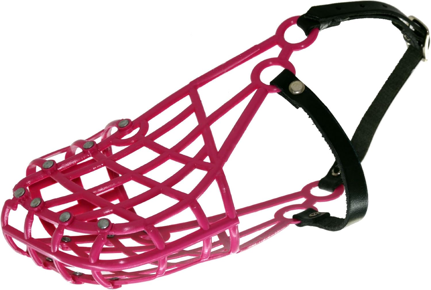 Muzzle Don Pare 110 for large dogs with a narrow head lurcher in Pink Also suitable as a racing muzzle or coursing muzzle - Image 4