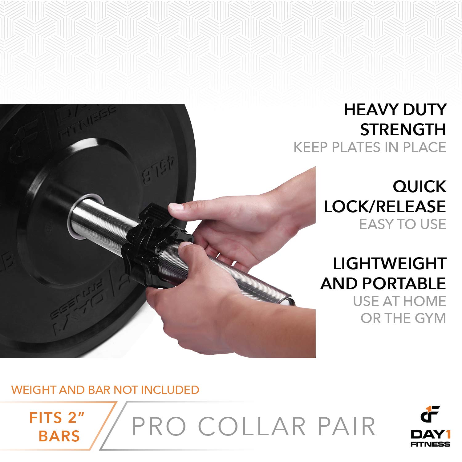 QuickRelease Safety Collars for Olympic Barbells Strength Training