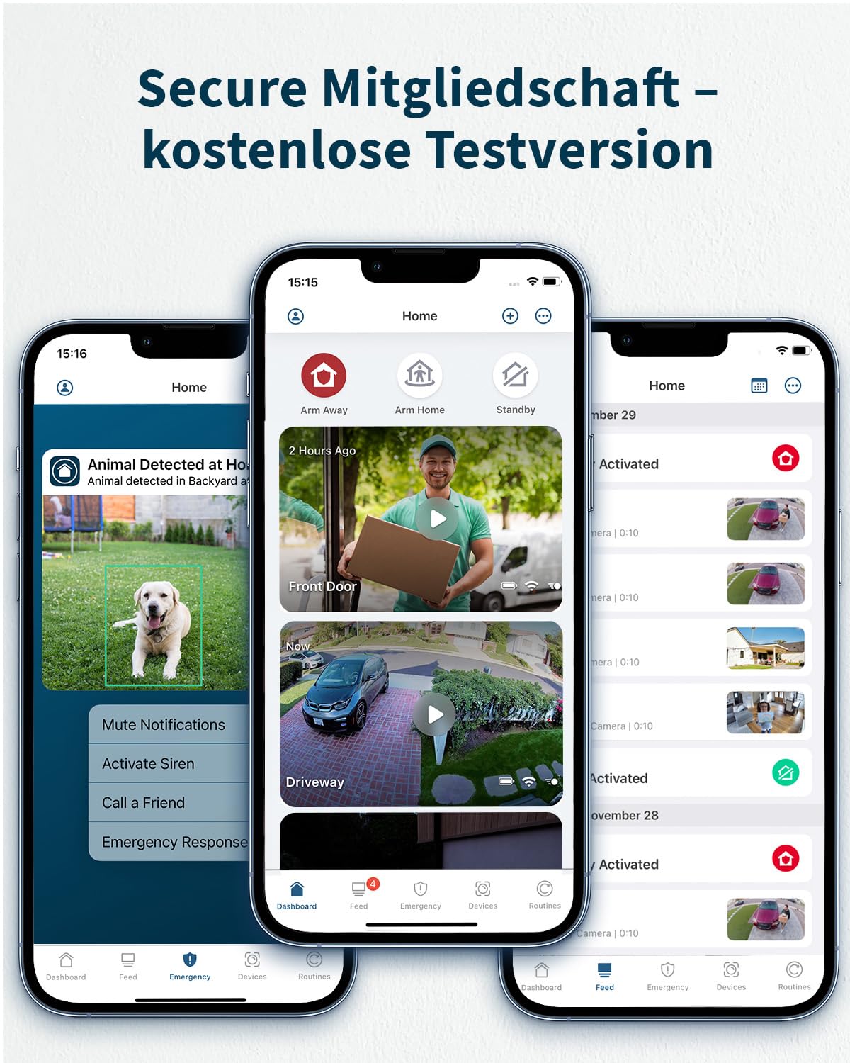 Arlo 2K HD Video Türklingel Mit Kamera Kabellos, WLAN Doorbell, Bewegungsmelder, 2-Wege-Audio, Ring Sirene, Haustür Nachtsicht, Smart Home, Alexa Kompatibel Plus Arlo Secure Plan Testzeitraum, Weiß 3