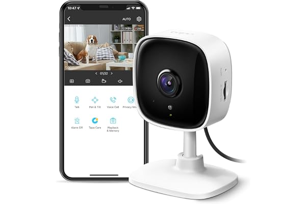 TP-Link Tapo 1080P Indoor Security Camera for Baby Monitor, Dog Camera w/Motion Detection, 2-Way Audio Siren, Night Vision, Cloud & SD Card Storage, Works w/Alexa & Google Home (Tapo C100) | Motion Detection, 2-Way Audio, Siren, Night Vision, Cloud & SD Card Storage, Works w/Alexa & Google Home