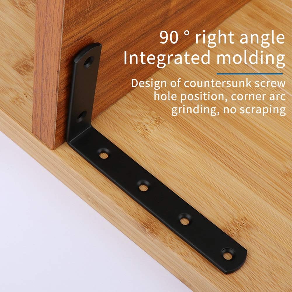 Cyleibe Heavy Duty Shelf Brackets, 4 Pack Triangle Shelving Brackets, L ...
