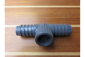 SPEARS MANUFACTURING Spears PVC Insert Tee (1" barb x 1" barb x 3/4" FIPT)(1402-131)