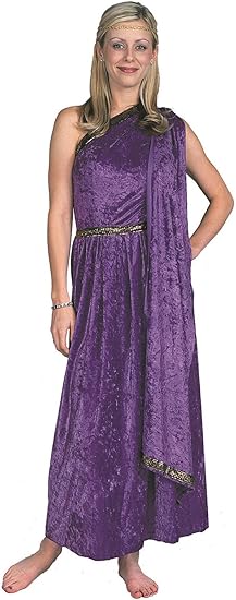 purple toga dress