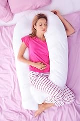 Hometex 9ft U Shaped Comfort Pregnancy Support Pillow with Free Case Black view 5