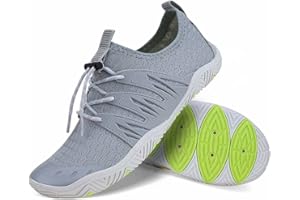 MAYZERO Water Shoes Men Women Quick Drying Swim Surf Beach Pool Shoes Wide Toe Barefoot Aqua Shoes Summer Outdoor Sports Shoe