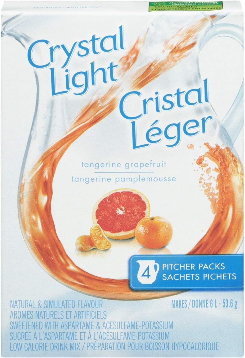 Crystal Light Pitcher Packs, Tangerine Grapefruit, 112 Packets (28