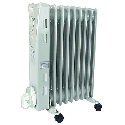 Radiador de aceite 2000 W 3stufen 9rippen 60 x 41 x 12 cm calefactor eléctrico Radiador