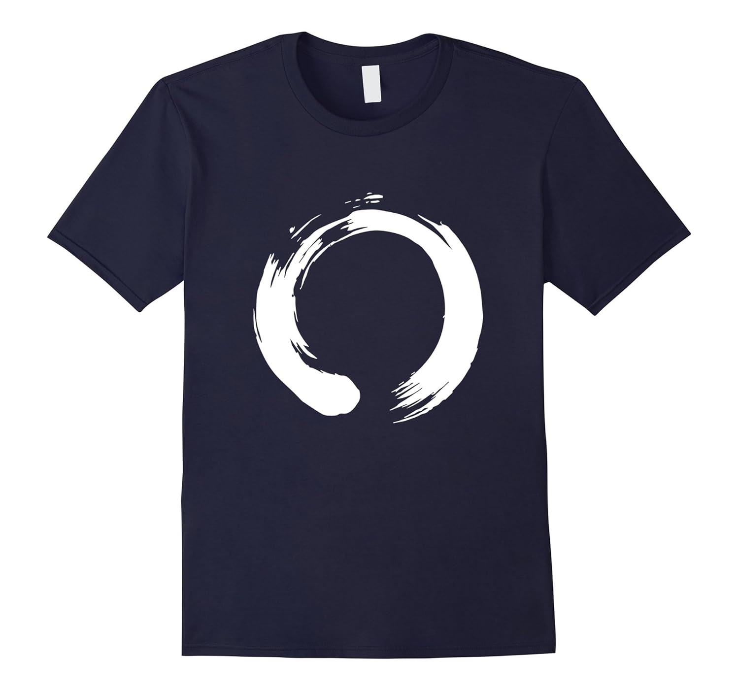 Zen Circle Brush Stroke For Yoga and Meditation T-Shirt-Rose