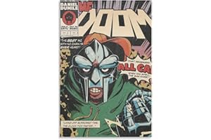 ENYPOLIS MF Doom Retro Posters & Prints on Canvas Wall Art Poster for Room Decor Unframe 12x18inch(30x45cm)