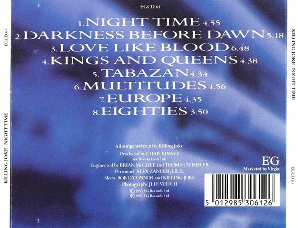 Night Time 1985 Killing Joke Amazon De Musik amazon de