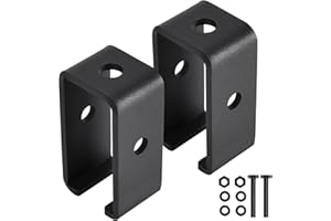 NRSPP Channel Trolley Track for All 1-5/8" Strut Channel,2 Pack Heavy-Duty Trolley Track Hanger Bracket, Black Powder-Coating Intermediate Support Hanger Bracket