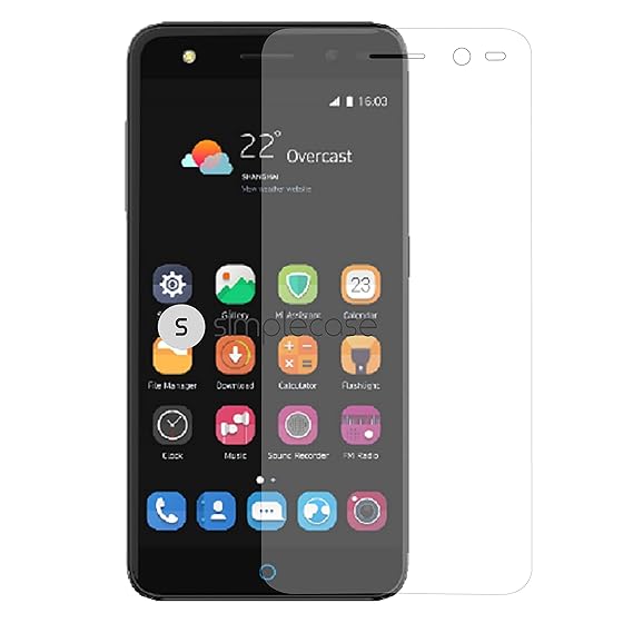 Simplecase Panzerglas passend zu ZTE Blade V8 Lite , Premium Displayschutz , Schutz durch Extra Härtegrad 9H , Case Friendly 