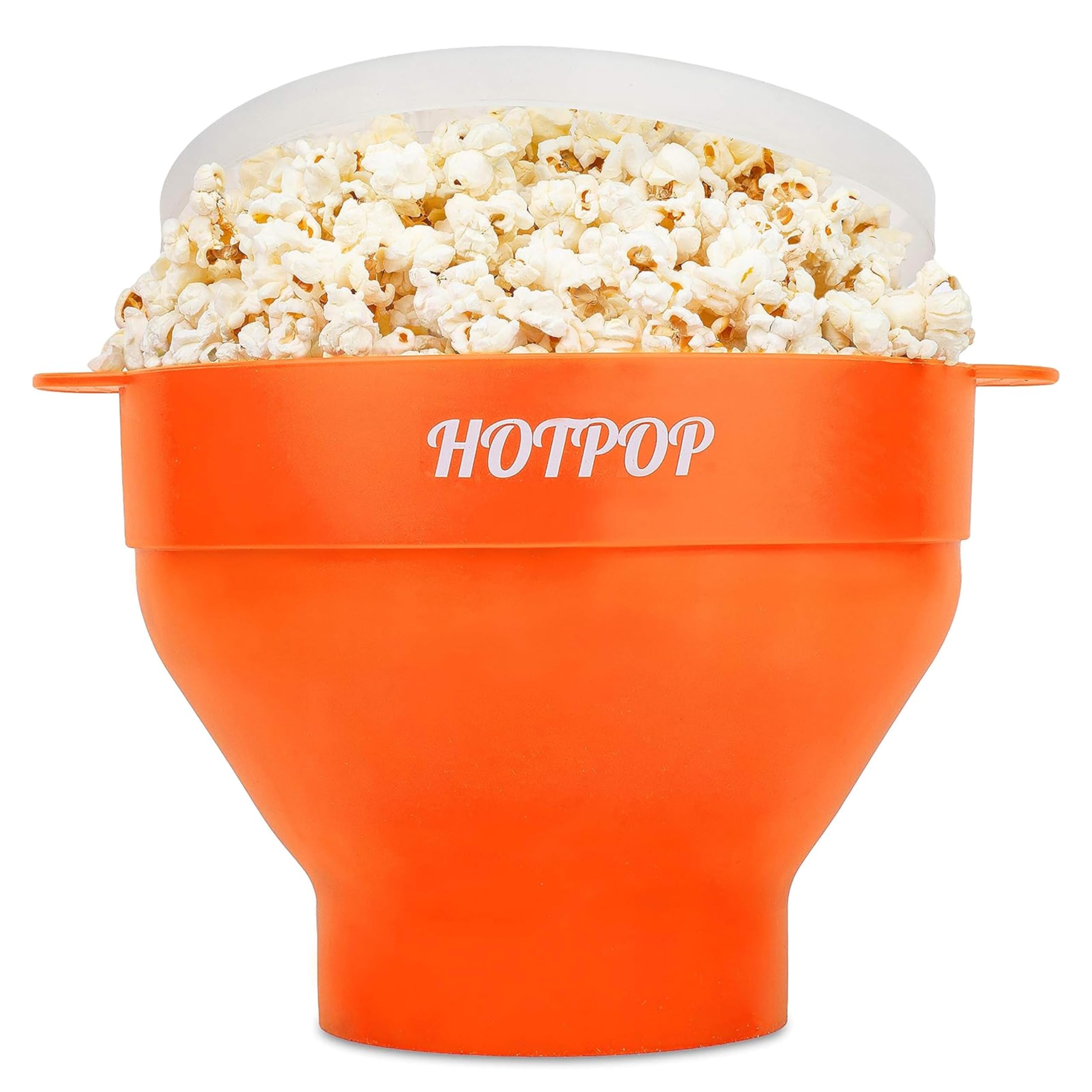 Photo 1 of The Original Hotpop Microwave Popcorn Popper, Silicone Popcorn Maker, Collapsible Bowl BPA-Free and Dishwasher Safe- 20 Colors Available (Orange)