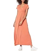 Amazon Essentials Women's Waisted Maxi Dress (Available in Plus Size)