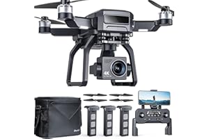 Bwine F7 GPS Drones with Camera for Adults 4K Night Vision, 3-Axis Gimbal, 2Mile Long Range, 75Mins Flight Time Professional Drone with 3 Battery, Auto Return+Follow Me+Fly Around+Beginner Mode