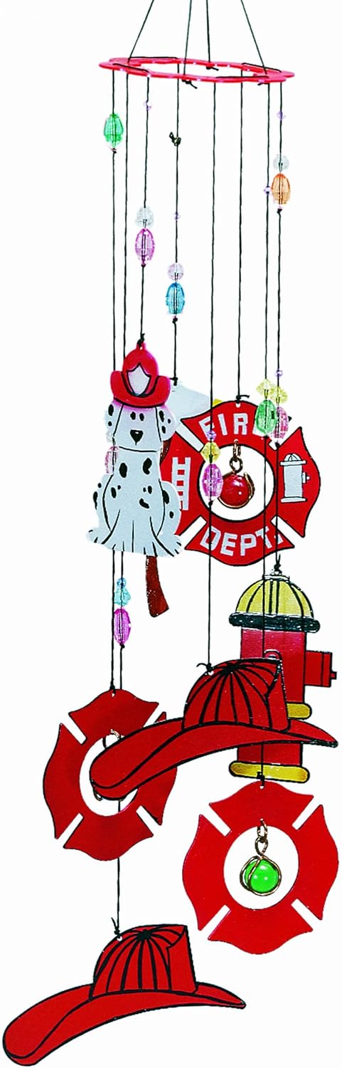 Spoontiques Metal Firefighter Wind Chime