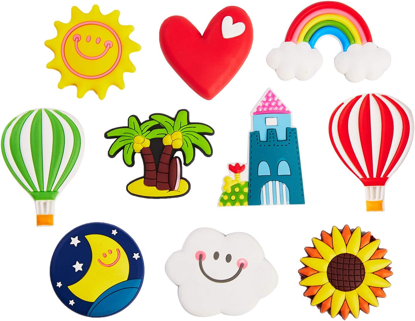 Fridge Magnets Refrigerator Magnets for Toddlers Freezer Office Cabinets-10 pack (funny day)