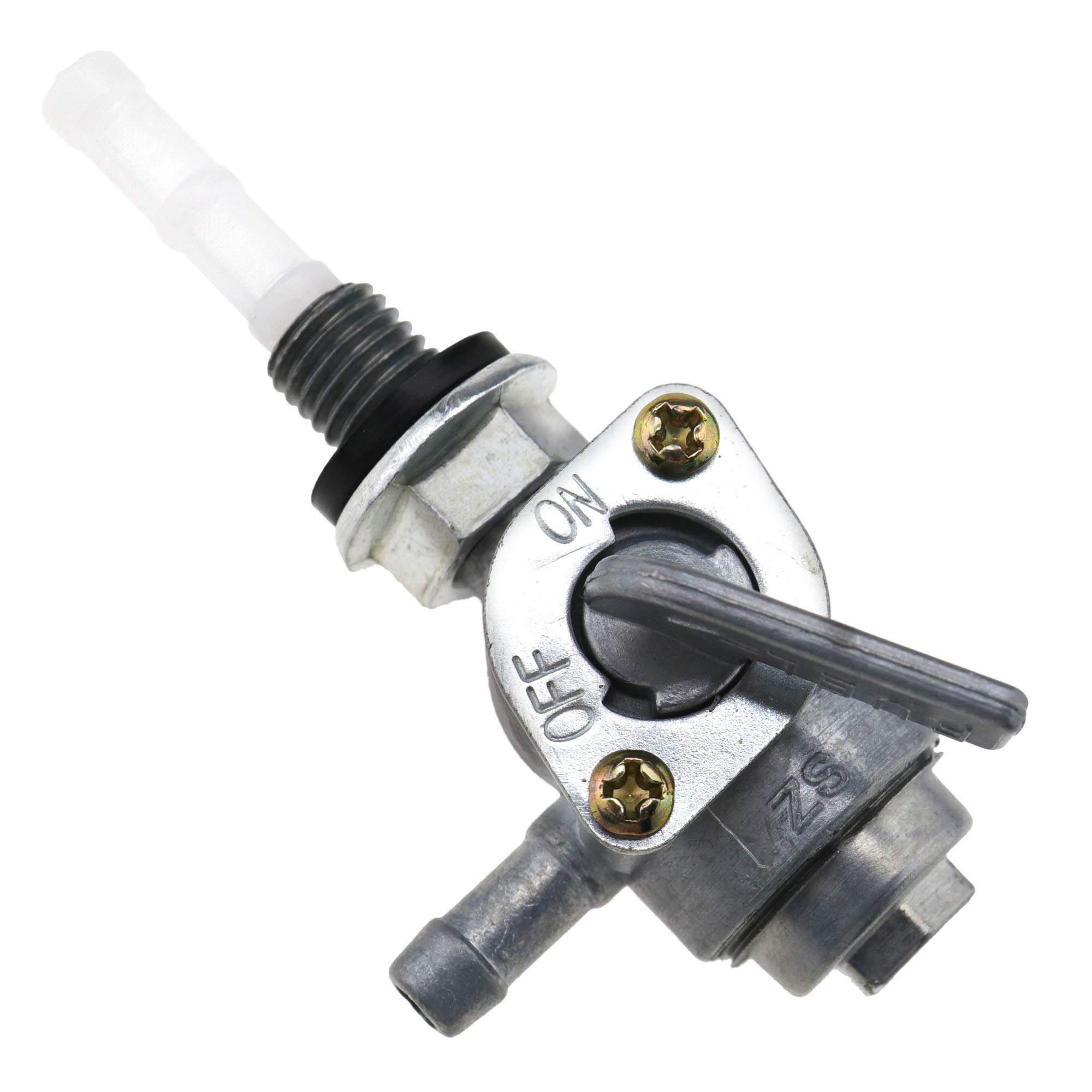 YINETTECH 2X ON/OFF Fuel Shut Off Valve Switch M10 2-3KW Petcock For Generator Engine Tank