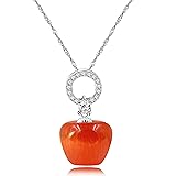 Uloveido Fruit Design Jewelry Candy Red Stone