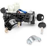 Ignition Switch Lock Cylinder Housing Assembly Compatible with Kia | for Kia Soul Soul EV 2014-2019, with 2 Keys, Replace# 81910-B2100, 81450-34190, 81905-B2110, 81910B2100
