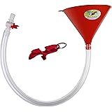 Beer Bong Funnel with Valve - USA Made Extra Long 2.5 feet (30 inch) Kink Free Tube - Shotgun Keychain Tool Bottle Opener - P