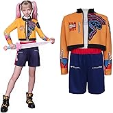 Shaopaushow Girl Hunter Pop Singer Rumi Mira Zoey Costume for Girls Halloween Party Cosplay Dance Stage Outfit Set