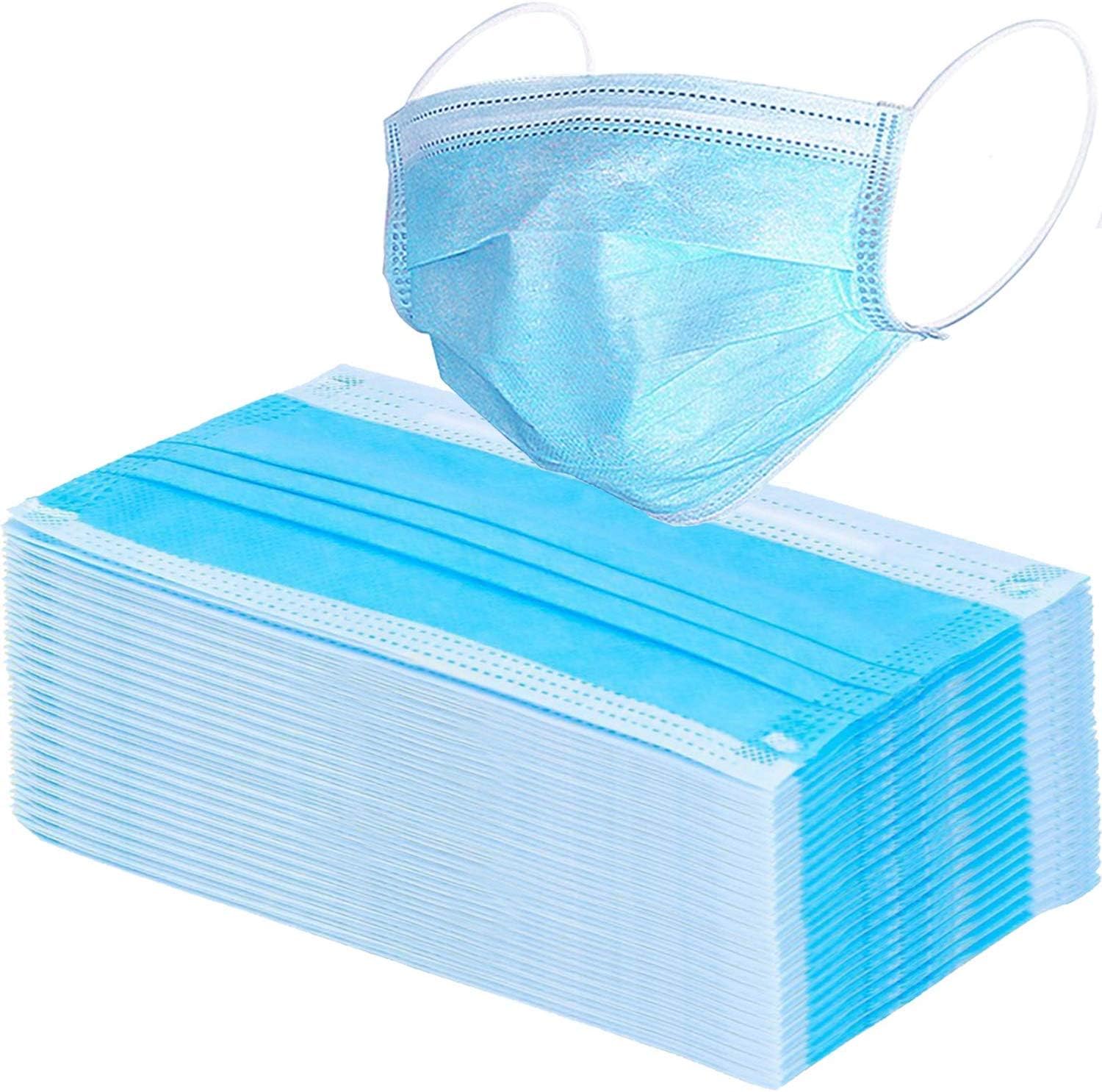 Ivaan Disposable Elastic 3- ply Face Mask Pack of 100(Green)