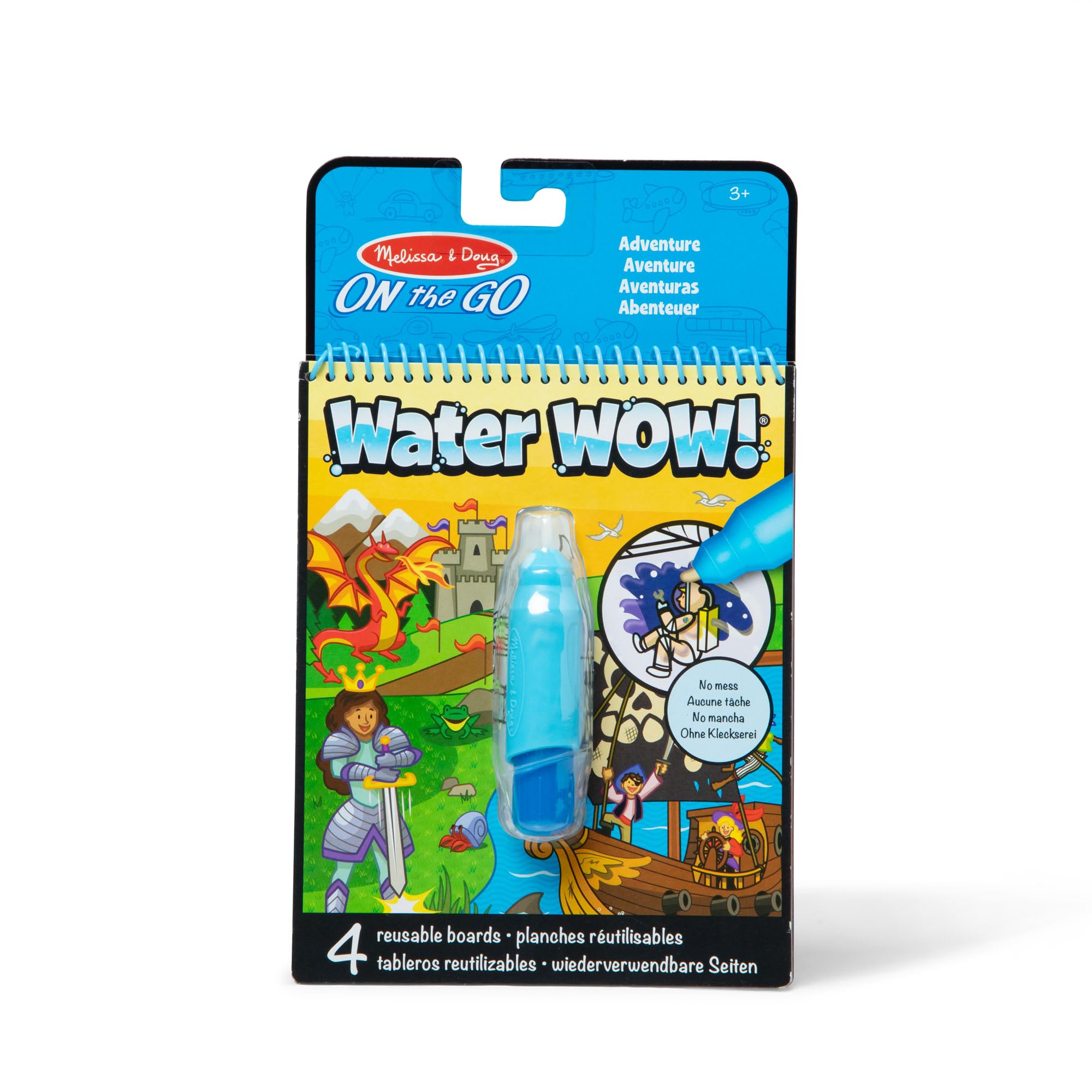 Melissa & Doug Water WOW! Adventure | Water Reveal Travel Book | Activity Pad | 3+ | Gift Boy Or Girl