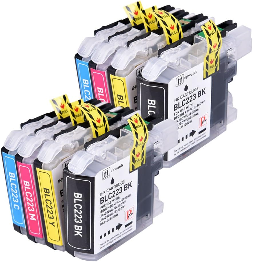 8 Compatible Ink Cartridge Replace LC223 for Brother DCPJ4120DW MFC