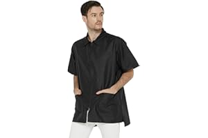 PERFEHAIR Barber Smock for Men & Women | Lightweight, Breathable & Hair Repellent Jacket for Stylists | Professional Zip-Up w