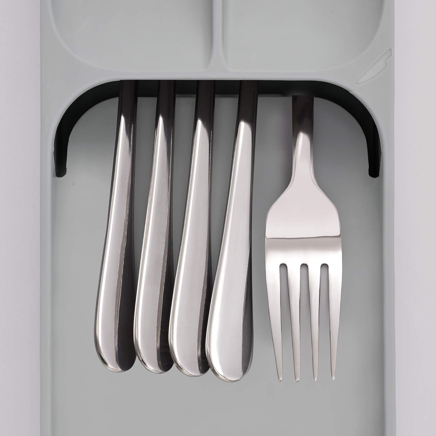 Joseph Joseph DrawerStore Kitchen Drawer Organizer Tray for Cutlery Silverware, Gray: Kitchen & Dining