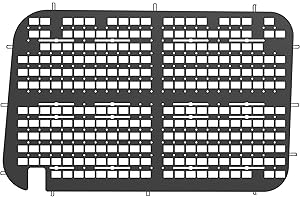 MELIPRON Van Window Security Screen Fit for Ford Transit Mid/High Roof Sliding Door, Anti-Theft MOLLE Van Window Guards, Steel Safety Screen for Cargo Vans