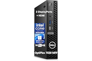 Dell OptiPlex 7020 MFF Mini Business Desktop Computer, 7000 Micro Form Factor, 14th Gen Intel 14-Core i5-14500T (Beat i7-13700T), 16GB DDR5 RAM, 512GB PCIe SSD, WiFi 6E, 2 DisplayPorts, HDMI, W11 Pro