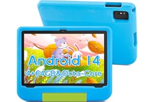 Paitanry 10.1 Inch Tablet, Android 14 Kids Tablet, A523 Octa-Core GMS Certified Learning Tablet with WiFi 6, 8(4+4) GB RAM 64