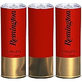 Funny Tumbler for Men Shotgun Shell 20oz Insulated Skinny Stainless Steel Travel Mug with Lid - Creative Gift for Hunters (Pack of 1)