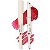 HALEYS Re-mark Dual Ended 2-in-1 Lipstick & Liner (Siren), Blue Red Lip Combo Sets, Creamy Matte Moisturizing Lipstick for Women, Precision Lip Liner, Expertly Paired Lip Liner and Lip Stick Combo