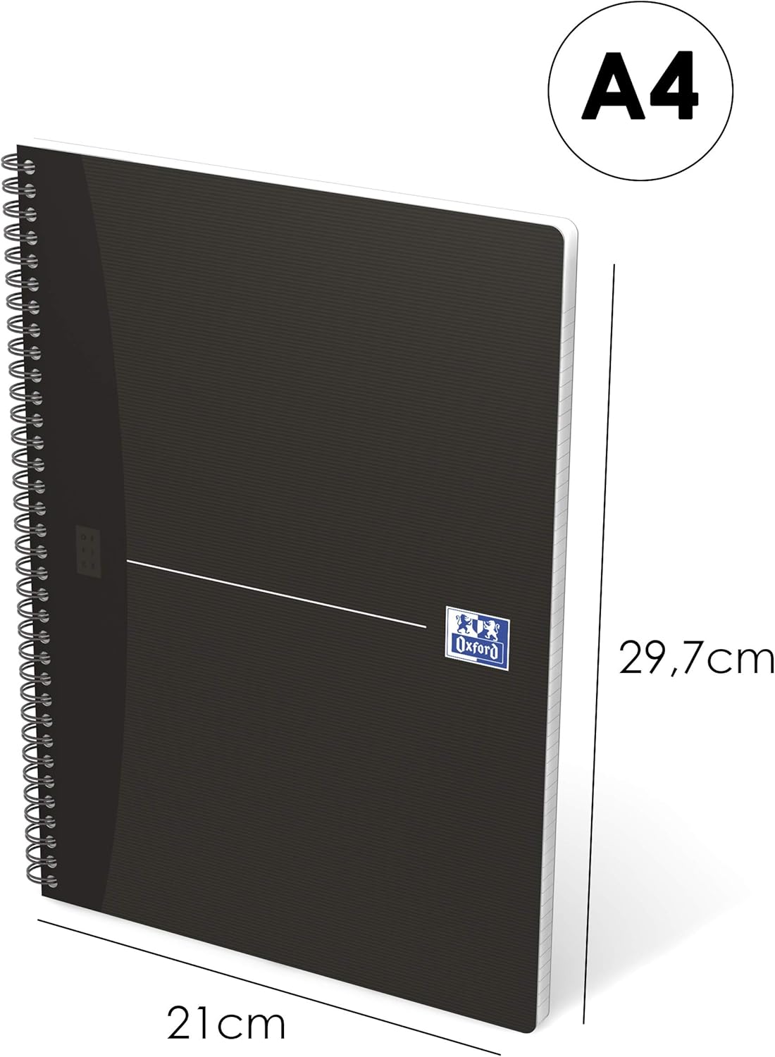 Oxford Essentials Book 180 Pages Black, 210 x 297 - Image 3