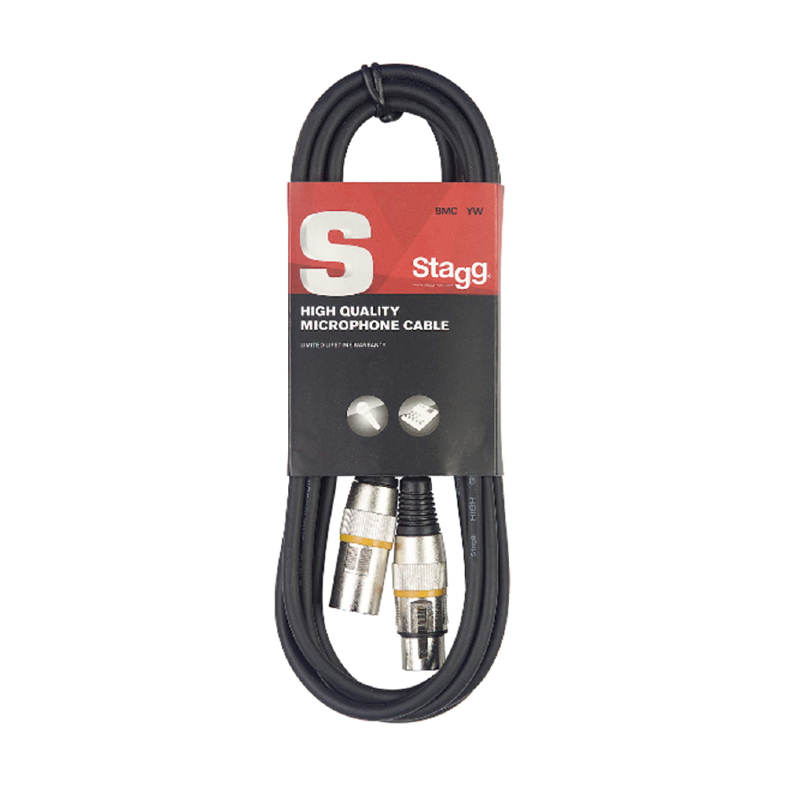 Stagg SMC3 YW 3 m XLR to XLR Microphone Cable - Yellow โ image 1