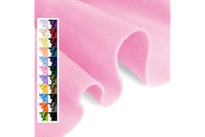 GRAINEAR Baby Pink Soft Felt Fabric Sheet, 18" x 36", 1.6mm Thick - Premium Craft Felt for Sewing, DIY Projects, Embroidery, Decoration - Durable & Fade Resistant