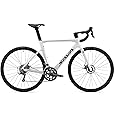 SAVADECK Carbon Disc Road Bike, Integrated Design Racing Bicycle Carbon Frame Carbon Fork with Shimano SORA R3000 Derailleur System 18 Speed Disc Brake Road Bike for Men or Women.