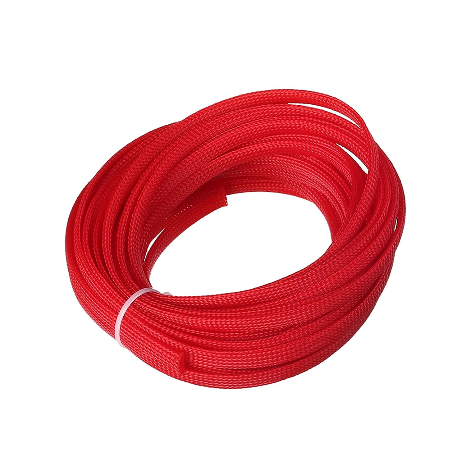 Othmro 1pc Cable Management Sleeve, Braided Cable Tidy Red, 10m Cable Organizers Cable Protector Wire Tidy for TV/PC USB Cable, Width 8mm — image 1