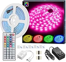 MINGER LED Strip Lights with Remote, Colored Rope Light Kit for Room Bedroom Kitchen Home Bar Party Lighting Decoration,...