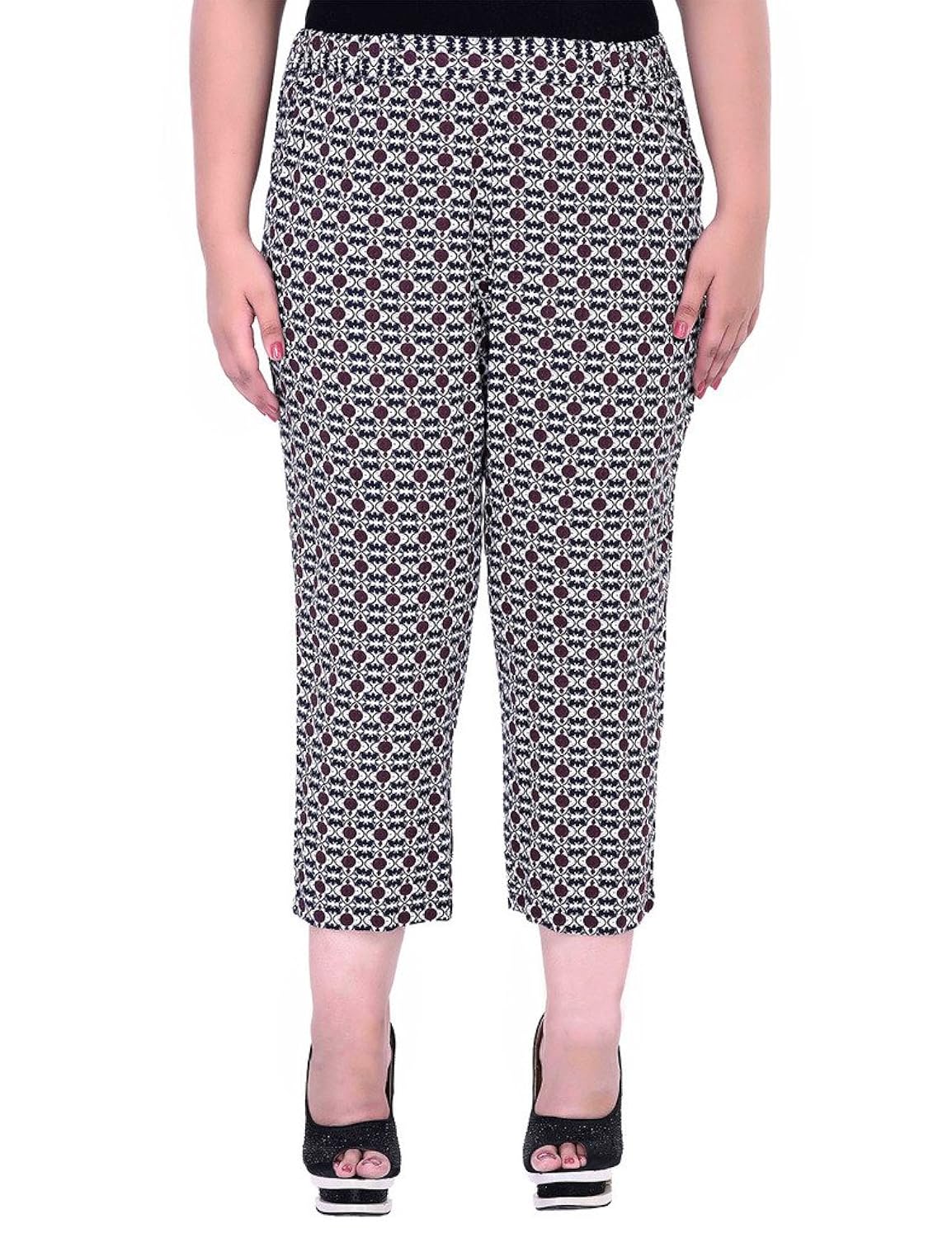 oxolloxo plus size cropped pants