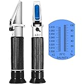 Seawater Salinity Refractometer,V-Resourcing Automatic Temperature Compensation Sea Water Salinity Measurer for Aquarium, Hyd