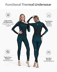 NOOYME Thermal Underwear for Women Base Layer Women
