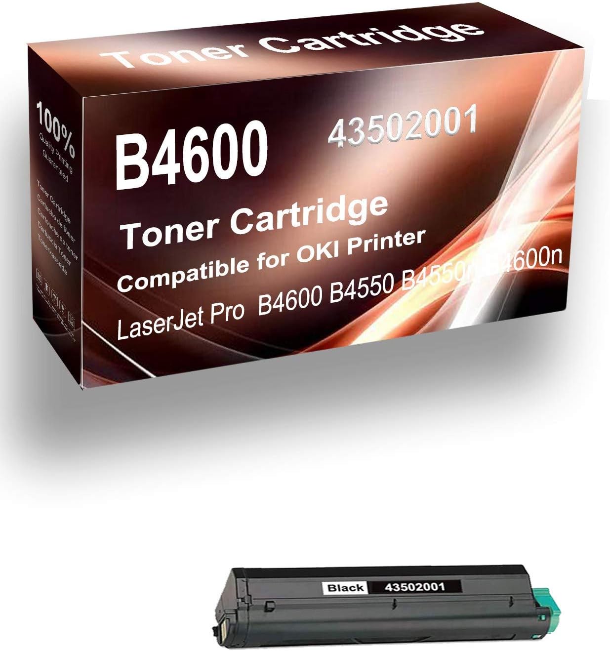 1Pack (Black) Replacement OKI B4600(43502001) Toner